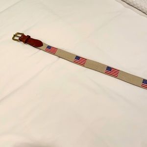 Smathers & Branson American Flag Belt - Size 38